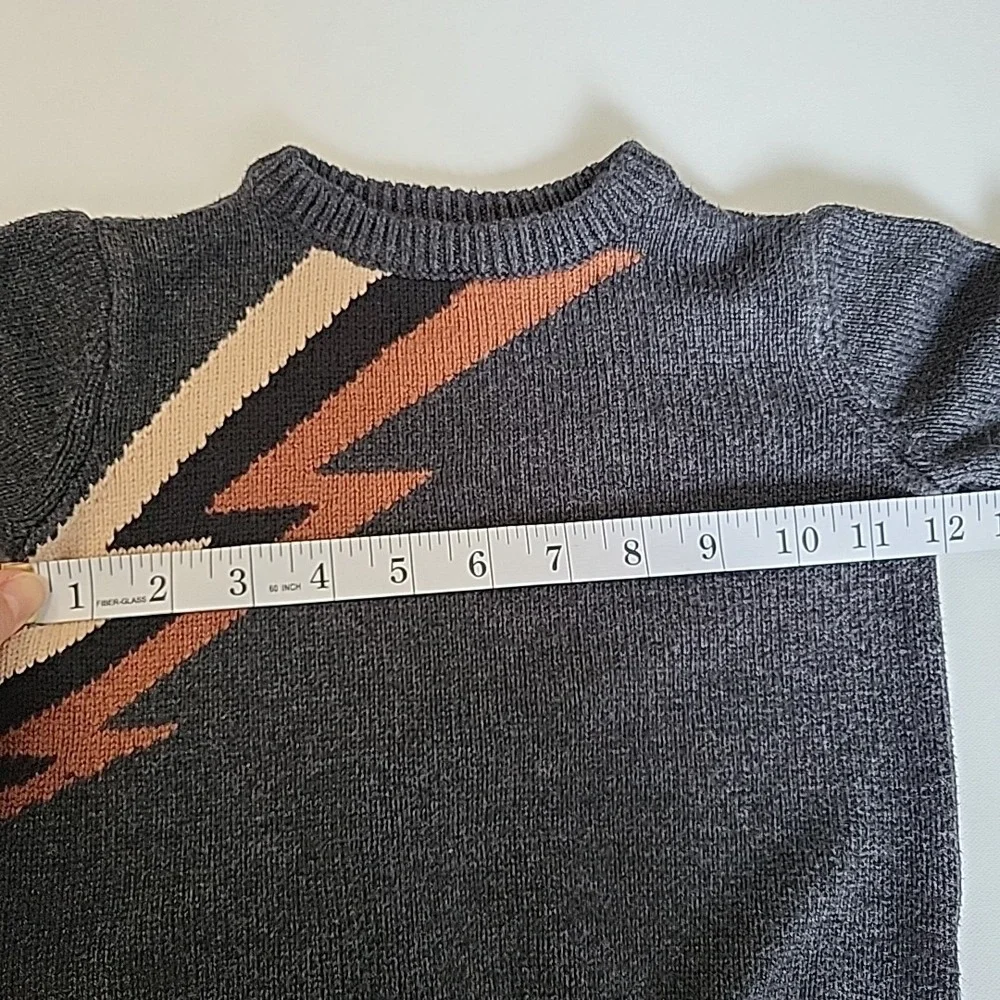 2018 GYMBOREE Baby‎ Boy Bolt Sweater Pullover Gray 18-24mo